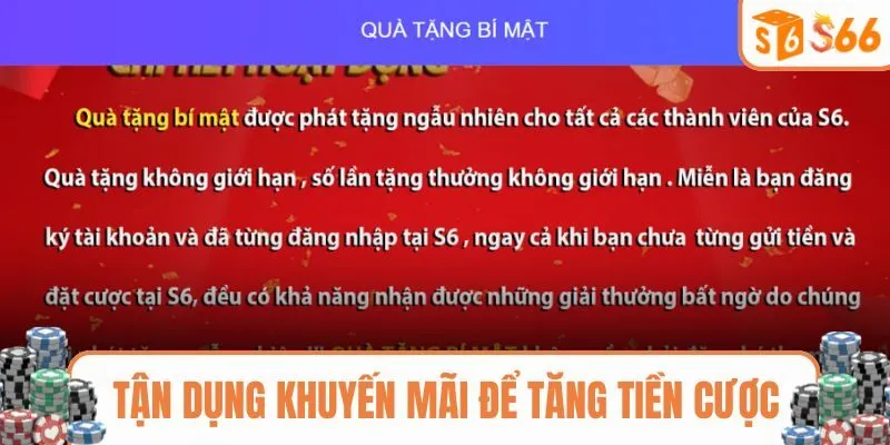 Tận dụng khuyến mãi trong game để tăng tiền cược
